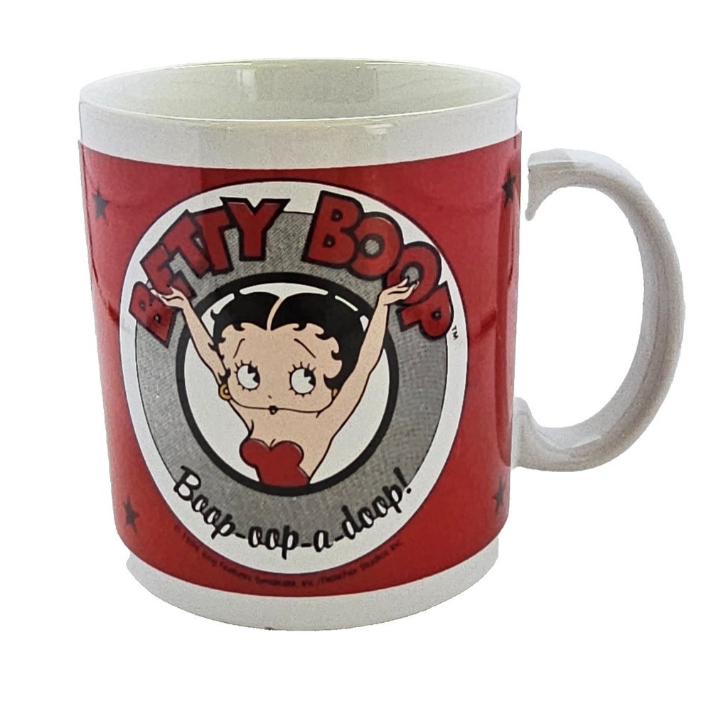 Betty Boop Coffee Mug Dakin Boop-Oop-A-Doop! Red Ceramic Tea Cup 12oz Vint 1994
